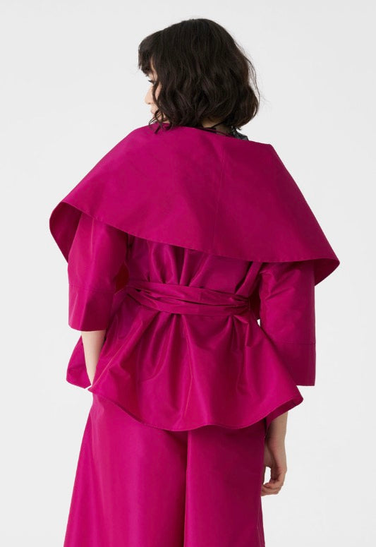 Fuchsia Statement Wrap Jacket