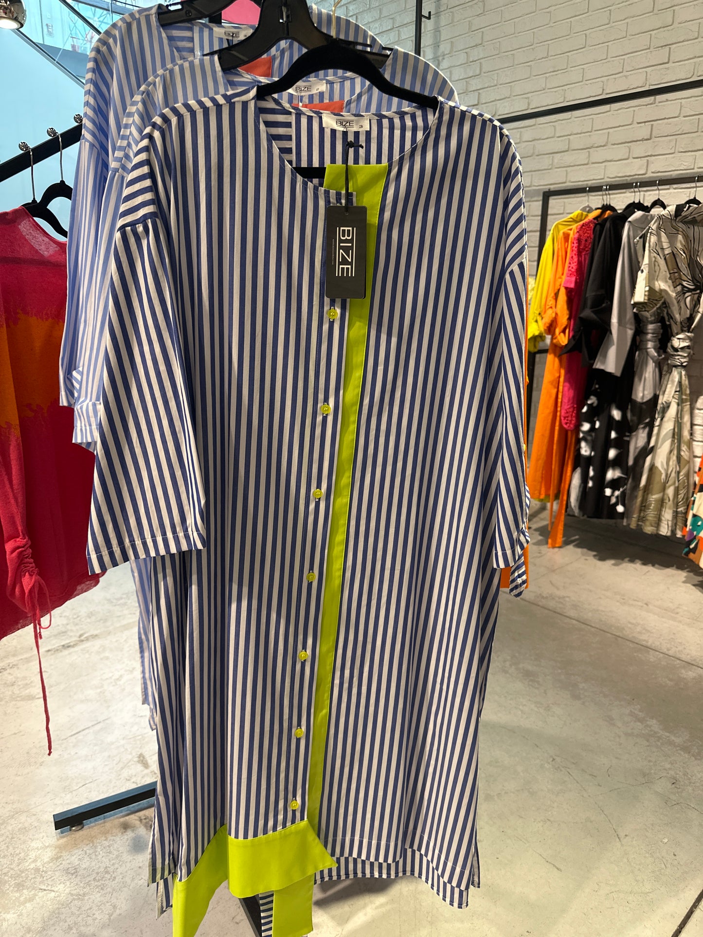 Striped Shirt Dress
