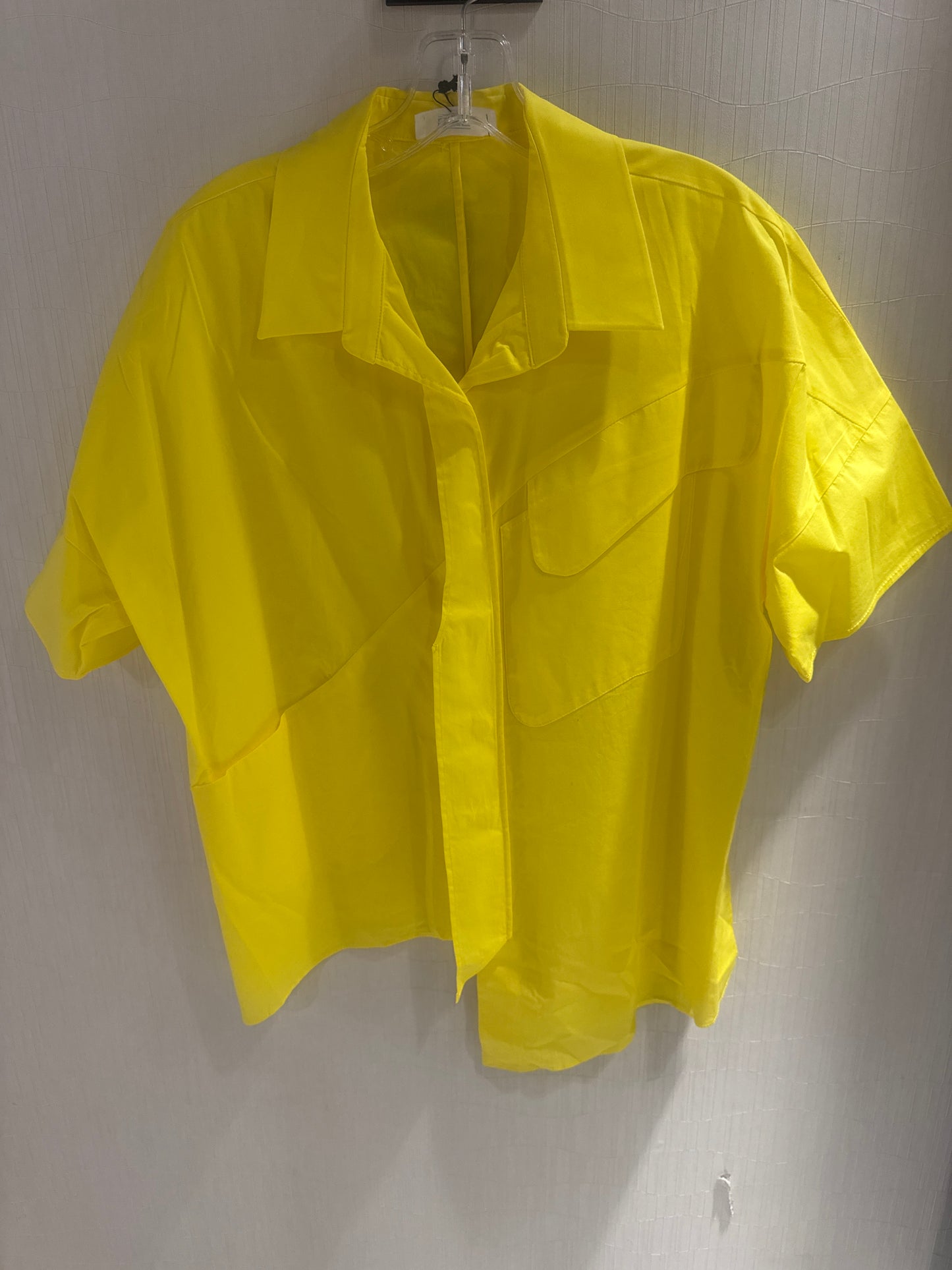 BZE Short-Sleeved Oversized Pocket Shirt