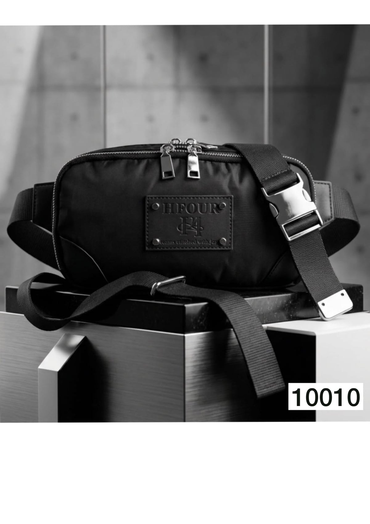 Black Convertible Belt & Crossbody Utility Bag – Style