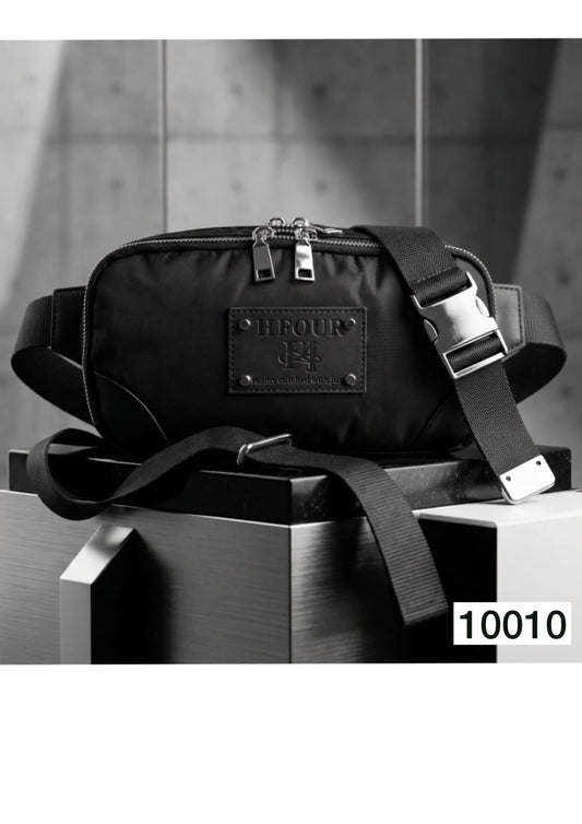 Black Convertible Belt & Crossbody Utility Bag – Style