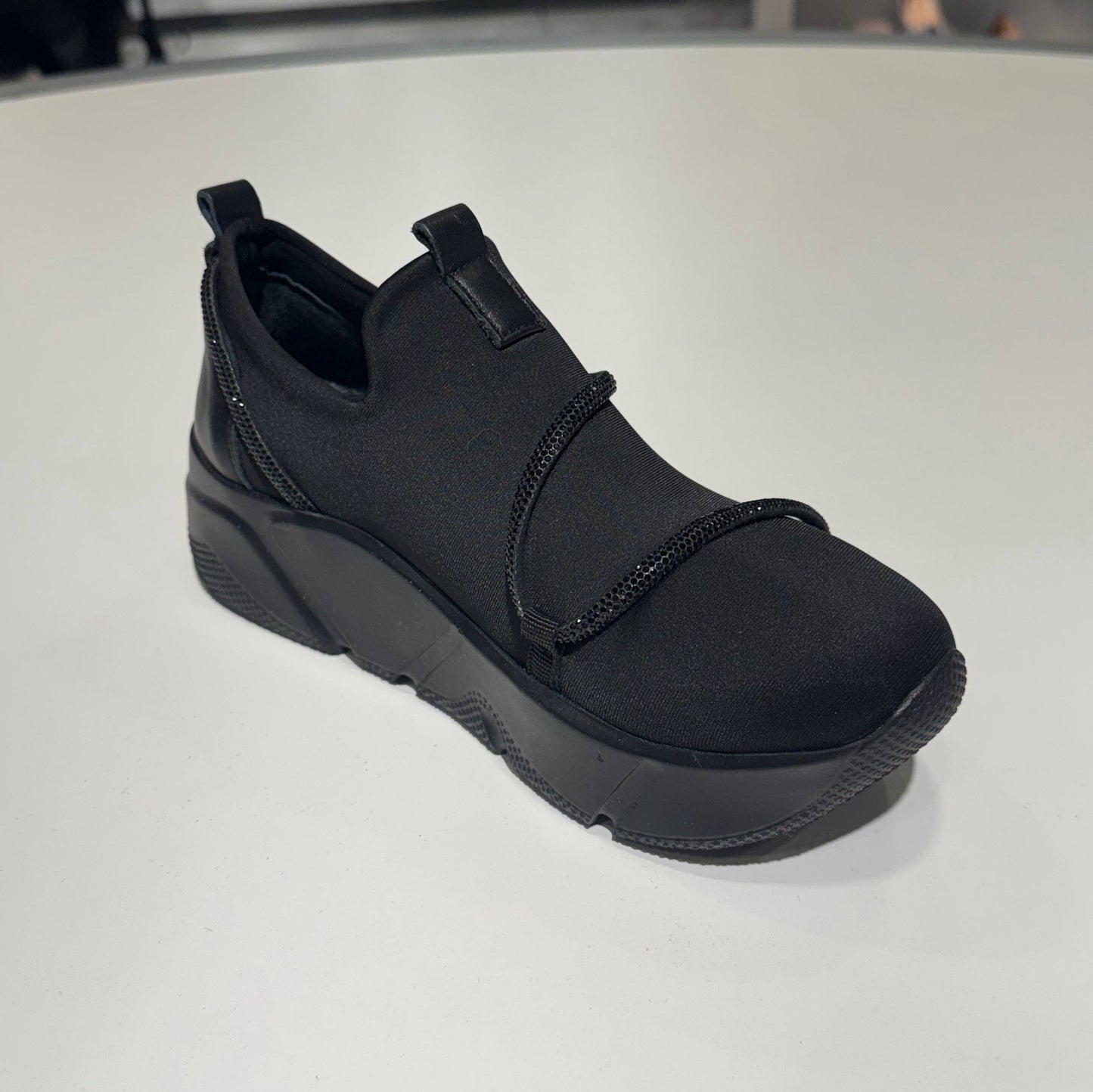 Stretch Slip-On Platform Sneaker