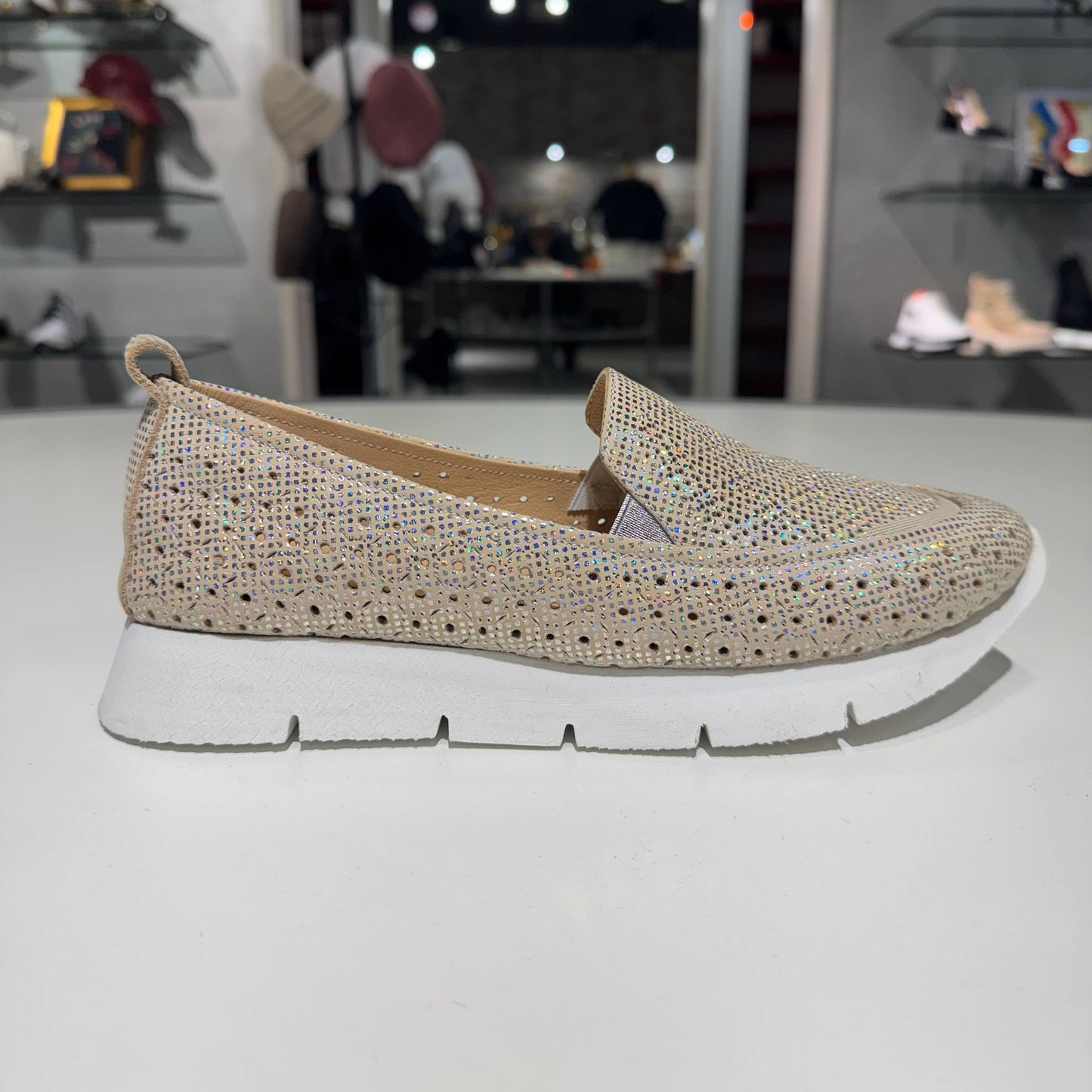 Perforated Slip-On Shoe with Chunky Sole